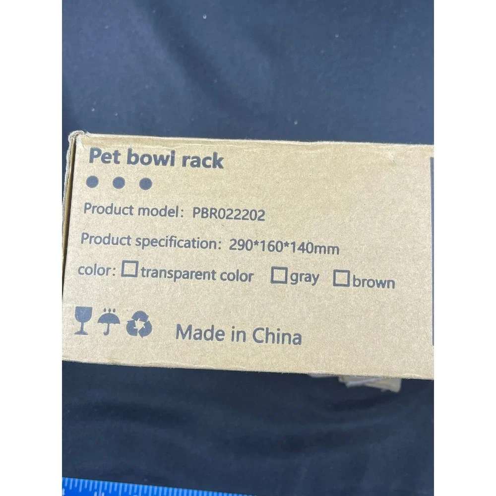 Lkeivky Elevated Cat Dog Food Bowls 2 in 1 Clear Acrylic Pet Bowl Rack Stand